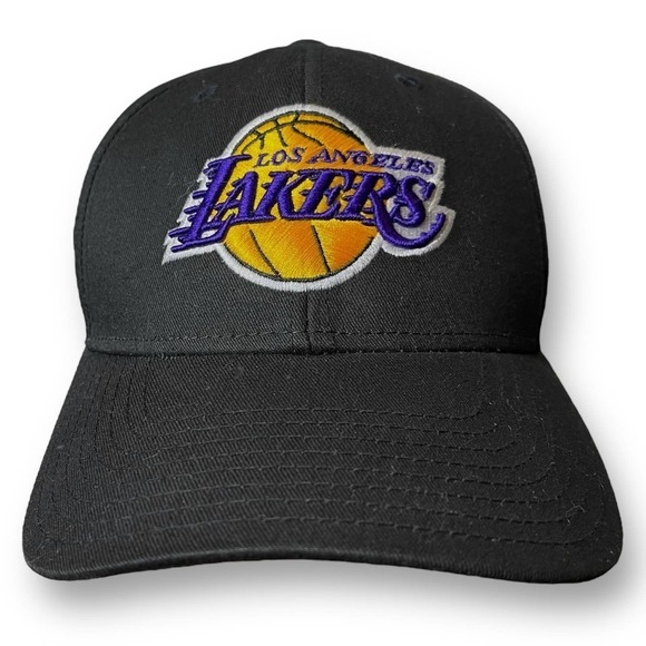 Adidas Los Angeles Lakers Embroidered Adjustable Hook & Loop Cap - OSFM - Picture 1 of 7